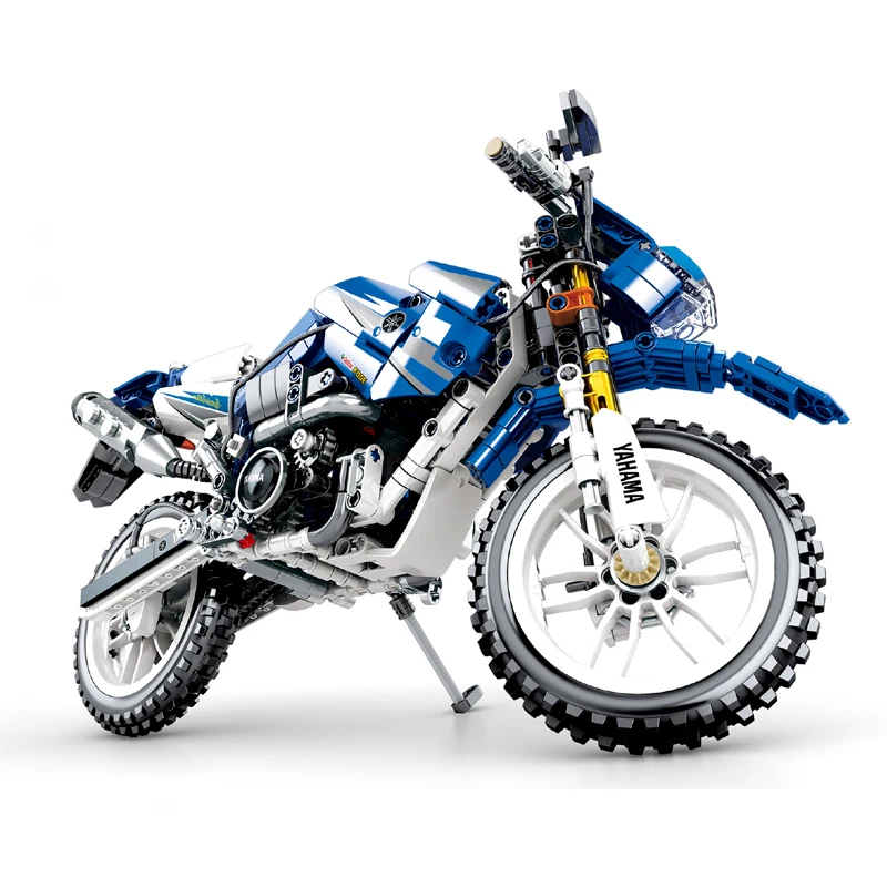 

701702 Technic YAMAHA WR250 off-road Motorcycle Building Blocks Set Bricks Model Kids Toys For Children