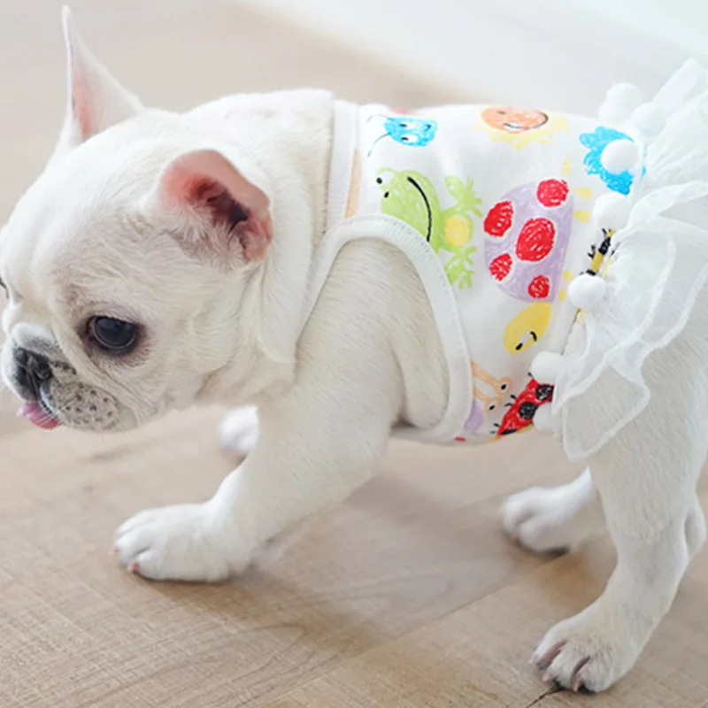 

Couple Dog Clothes French Bulldog Puppy Dog Costume Fashion Dogs Dress Shirt Puppy Pet Clothing for Small Dogs Skirt Ropa Perro