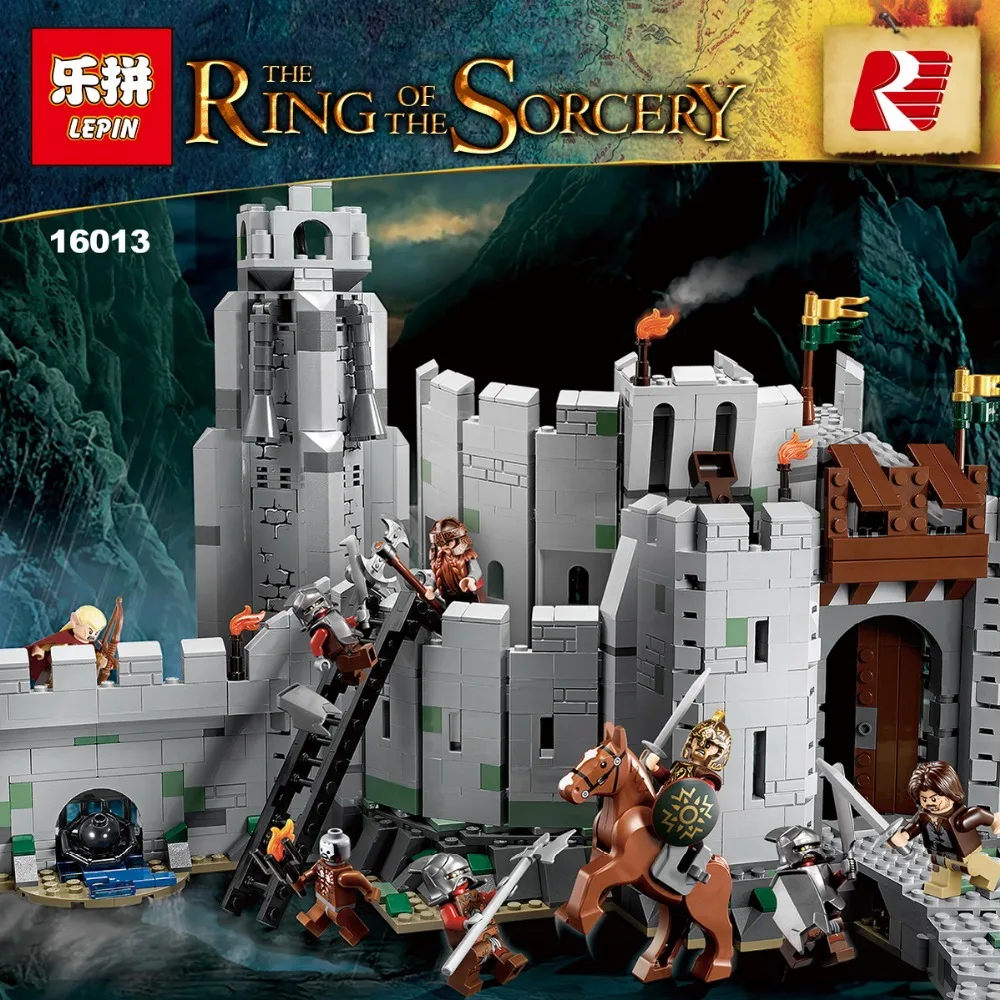 

IN STOCK 2017 New Lepin 16013 1368Pcs The Lord of the Rings Series The Battle Of Helm' Deep Model Building Blocks Bricks for Toy