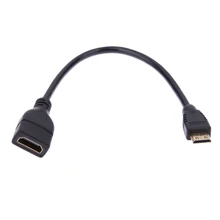 Мини HDMI Мужской к HDMI Женский конвертер Кабель-адаптер Шнур 1080P мини HDMI к HDMI адаптер для ноутбука компьютера высокого качества переходник