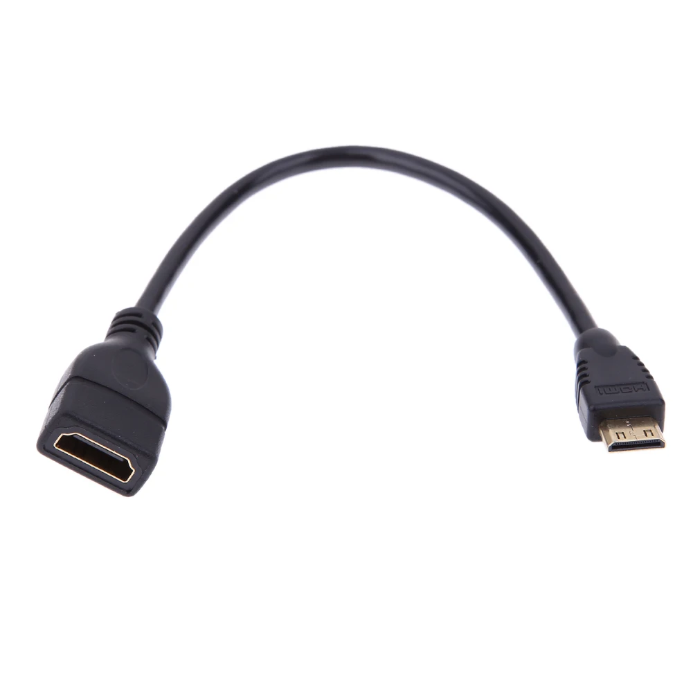 Мини HDMI Мужской к Женский конвертер Кабель адаптер Шнур 1080P мини для ноутбука