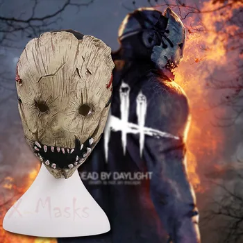 

Dead by Daylight Mask Ghost Face Cosplay Costume Latex masks Dulex Cosplay Halloween Prop Mask for Adult Prank Scary Horror larp