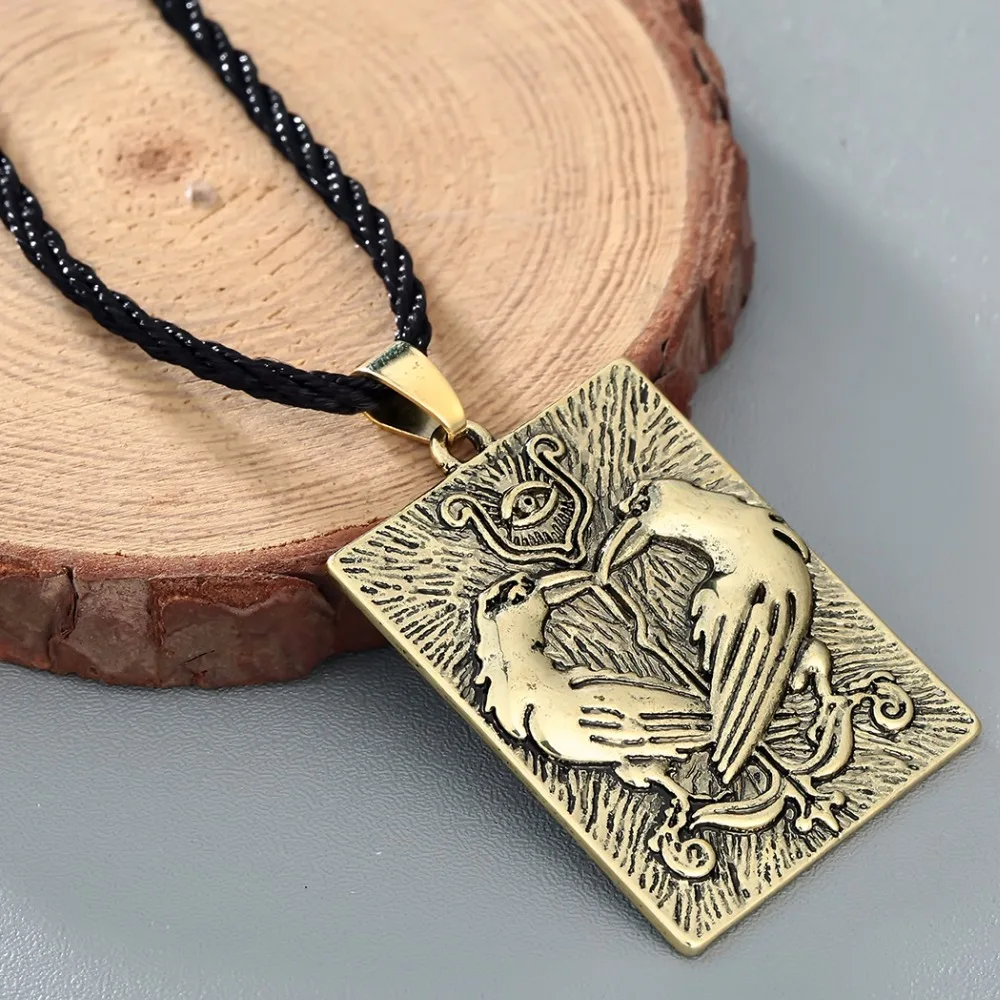 QIMING Viking Wolf Men Necklace Cat Dog Paw Bird Eagle Dragon Pendant Pagan Tibetan Amulet Odin Vintage Animal Necklace Women QIMING Viking Wolf Men Necklace Cat Dog Paw Bird Eagle Dragon Pendant Pagan Tibetan Amulet Odin Vintage Animal Necklace Women