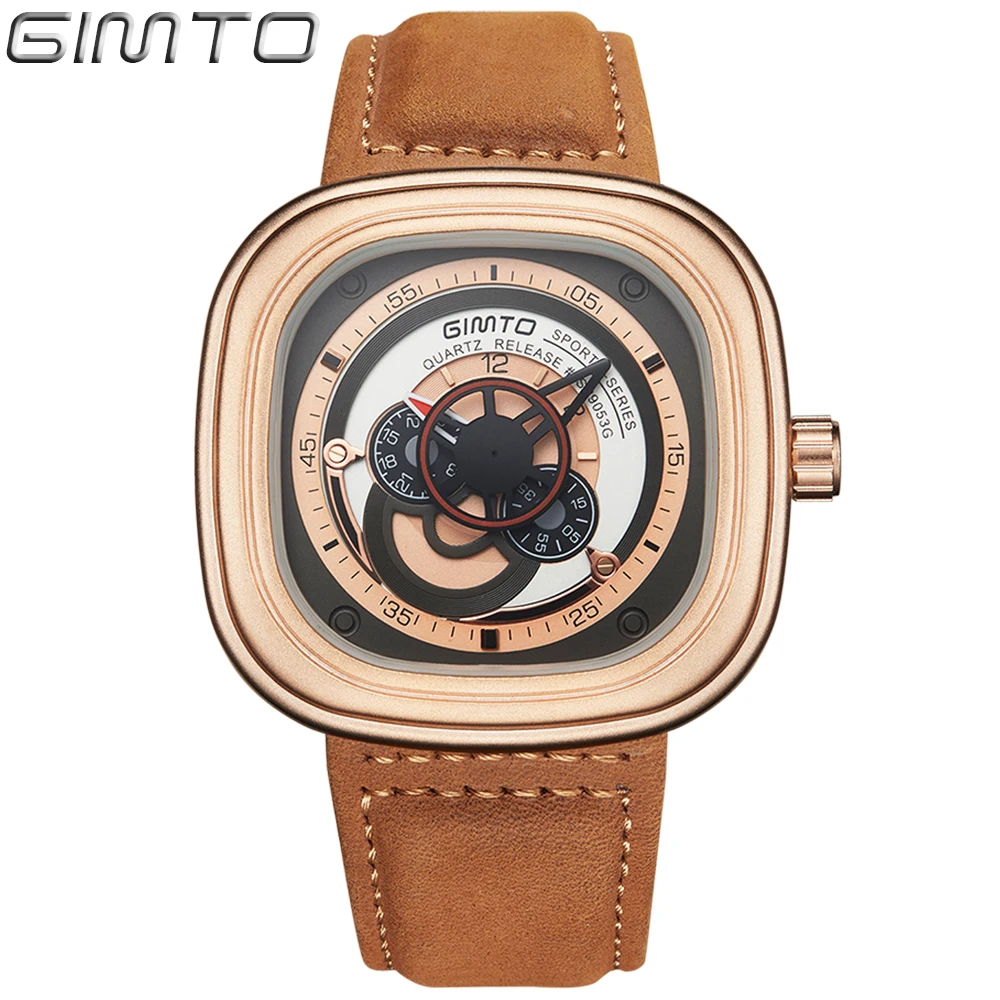 

2018 Fashion Stainless Steel Leather Men's Military Sport Analog Quartz Wrist Watch Men Square Casual Watches Relogio Masculino