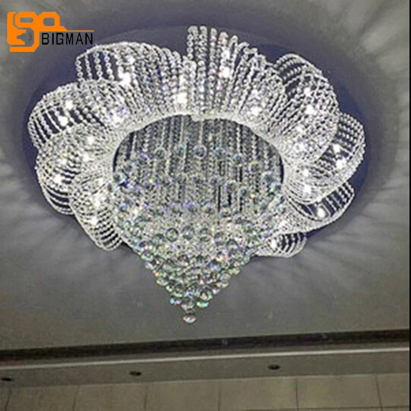 Free shipping new modern crystal chandelier lighting fixtures Dia80*h60cm lustres home LED light