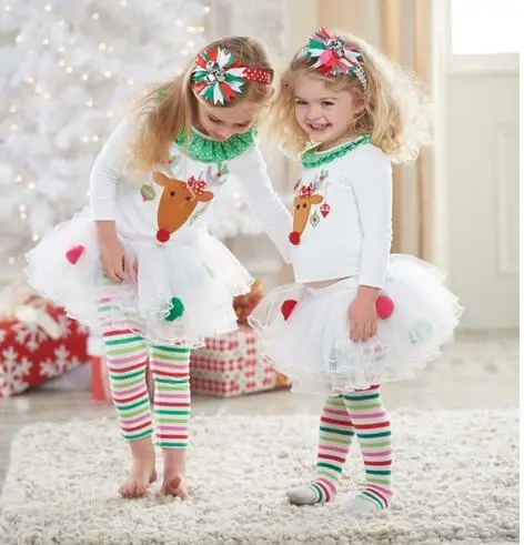 2017 niños de Navidad traje bebé niña feliz Navidad