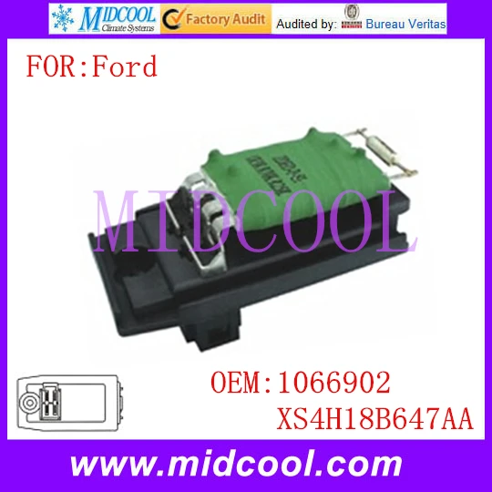 

New Heater Blower Motor Resistor use OE NO. 1066902 , XS4H18B647AA for Ford Focus Mondeo Cougar Transit