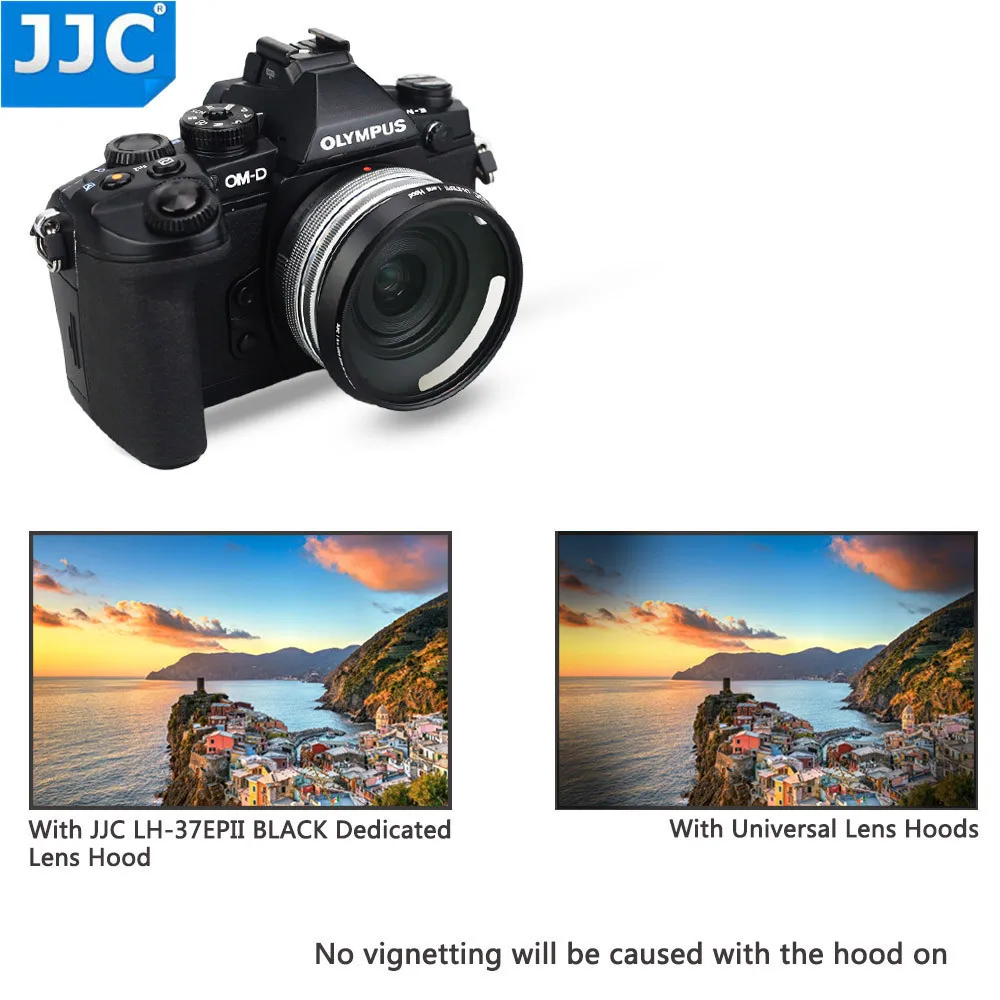 JJC металлическая бленда объектива для Panasonic Lumix G Vario 12-32 мм для Olympus M. Zuiko Digital ED 14-42 мм f/3,5-5,6 EZ/17 мм f/2,8 объектив