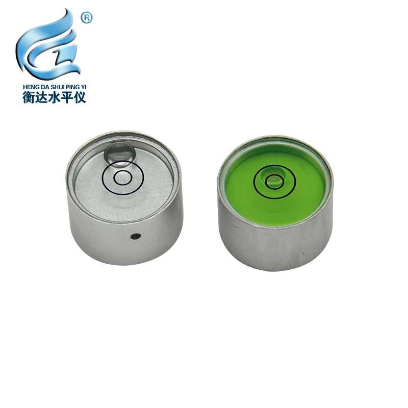 Center Pole Level Bubble 20*12mm Mini Spirit Level Round Metal Horizontal Bead for GPS RTK SOUTH SANDING