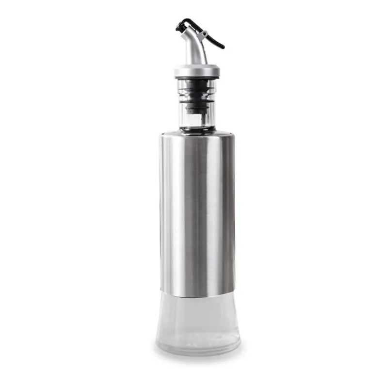 Anti leakage Oil Vinegar Bottle Stainless Steel Condiment Jar Salad