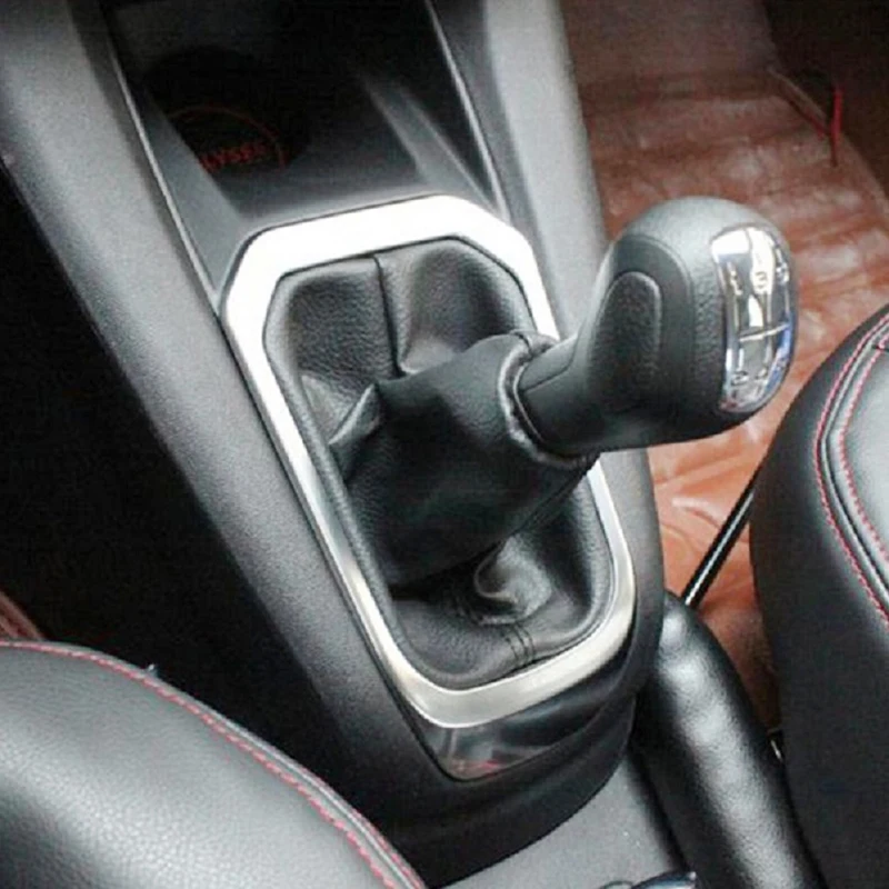 

For Citroen Elysee C-Elysee 2014-2016 ABS Chrome Car gear shift knob frame panel Cover Trim car styling Accessories 1pcs
