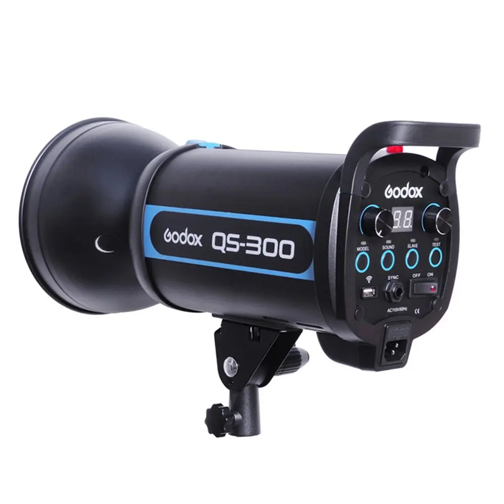 Godox qs-300 300 Вт 300WS Скорость Студия Строб вспышка света Освещение лампы Глава 110 В 220 В