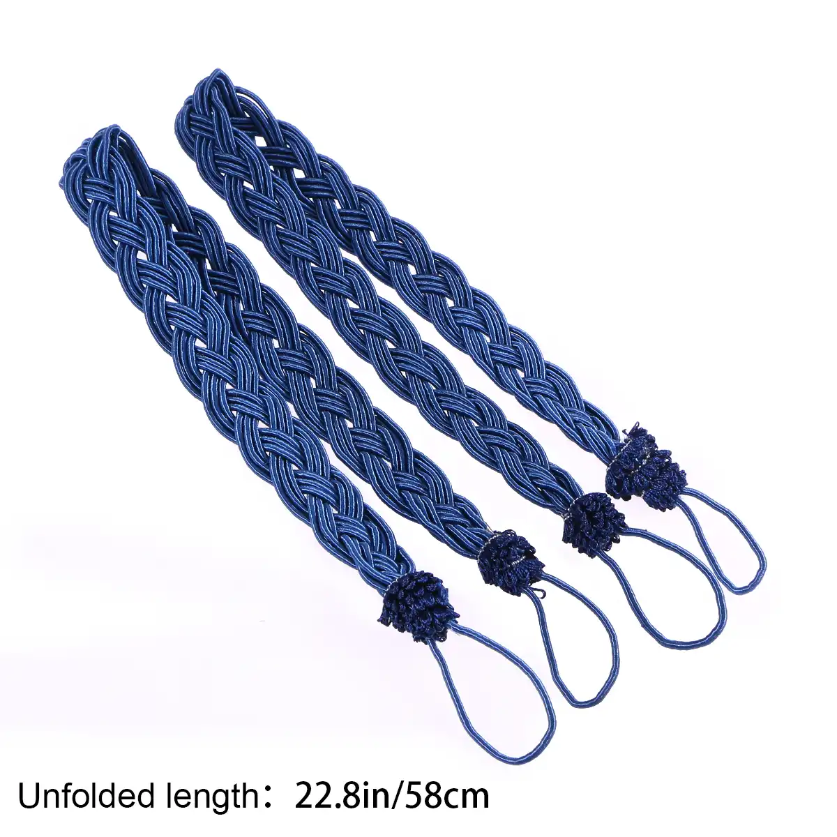 Hand Tied Curtain Clip Buckle Holdback Fabric Drapery Tassels