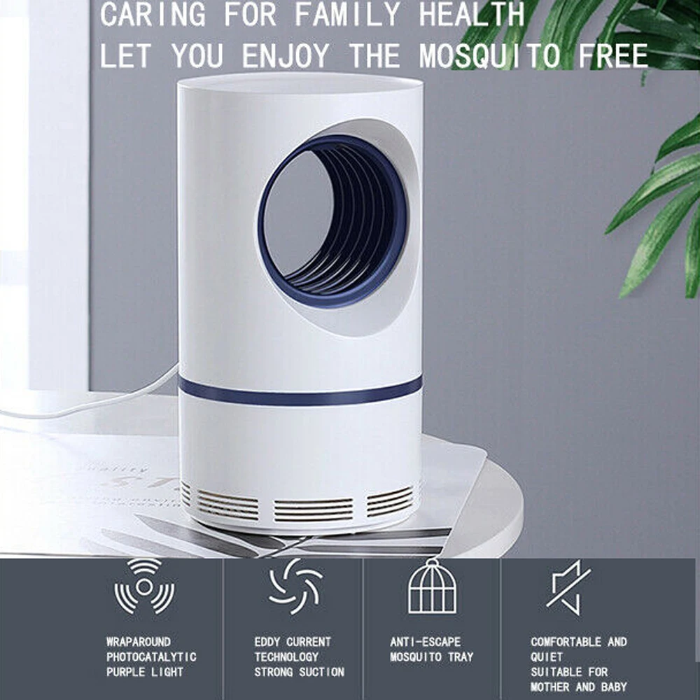 Low-Voltage UV USB Mosquito Killer Lamp Safe Energy-Saving Light Catalysis