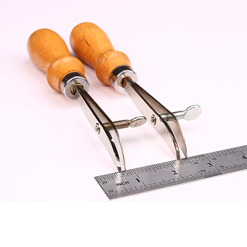

Wooden handle Adjustable leather Edge Creaser Diy Handmade wallet Leather Craft Tools sewing accessories
