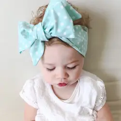Новинка 2019 года волна пятно для маленьких девочек резинки для головы новорожденных эластичные волосы повязка на голову