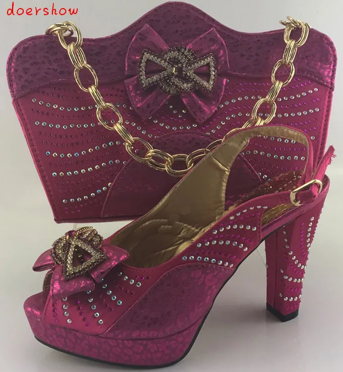 

doershow 2016 Latest African Matching Shoes And Bag Set Free Shipping Italian Matching Shoe And Bag TH16-37 Size 38-42! HKB1-11