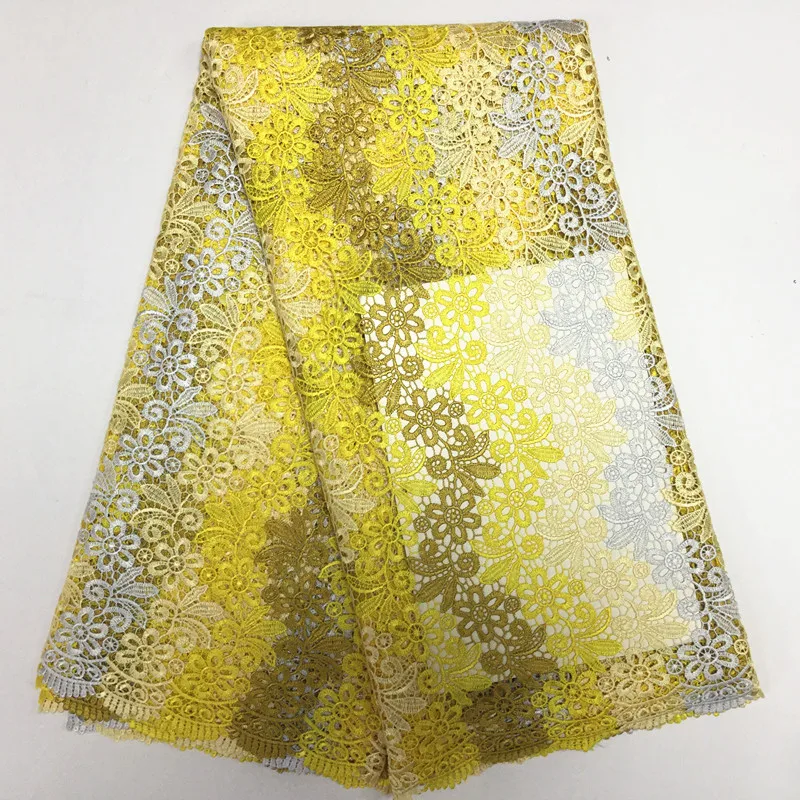 

New high quality nigerian lace fabric african guipure lace fabric for sewing dress african water soluble lace fabric f16990