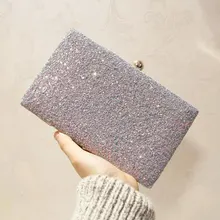 Женская сумка-клатч со стразами Маленькая вечерняя сумочка шикарная Сумочка для банкета розовый серый женский свадебный клатч сумочка женская