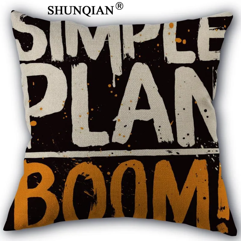Pillowcase «Simple Plan» наволочка из хлопка, изготовление на заказ квадратные декоративные чехлы на подушку чехол на молнии размером 45*45 см с одной стороны - Цвет: Pillowcase