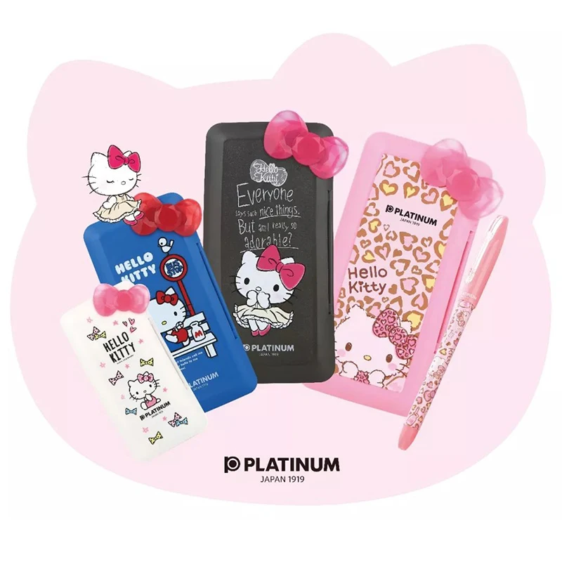 Kawaii в стиле Hello Kitty Гелевая шариковая ручка платины оригинальный студентов милые