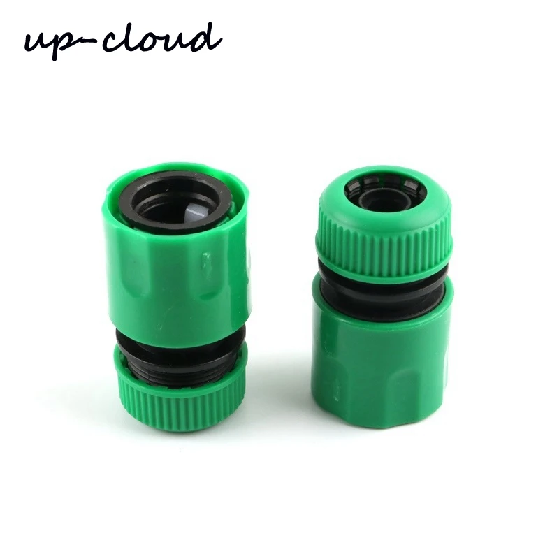 

2pcs UP-CLOUD 1/2" 16mm hose Garden Quick Connector Tap Adapter Garden Irrigation Watering Car wash Water Gun Water Pipe Joint