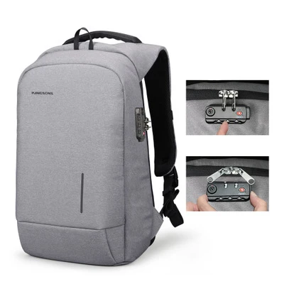 Kingsons, школьная сумка, Мужская школьная сумка, рюкзак для ноутбука, модный рюкзак,, мужской рюкзак, рюкзак, Mochilas, мужской рюкзак, сумка через плечо - Цвет: Gray Lock 15inc