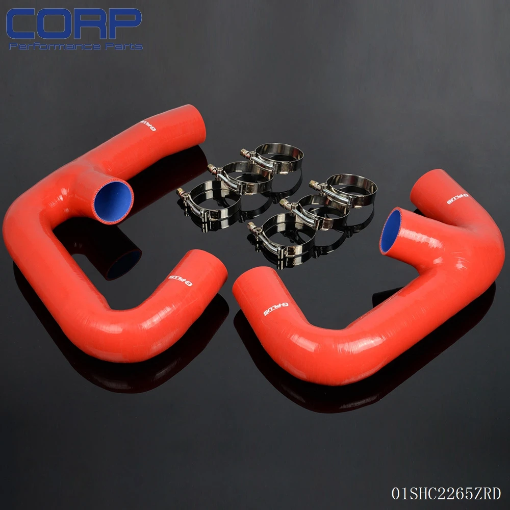

2pcs Silicone Intercooler Intake Hose Pipe Clamps Kit For VW Golf GTI MK7