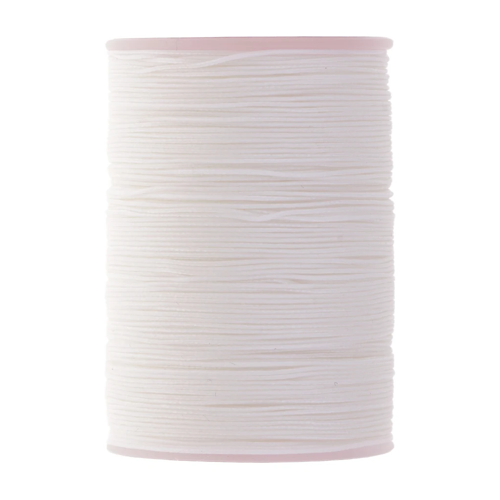 142 Yards 0.5mm Round Polyester Waxed Thread Cord Leather Sewing Hand Stitching Jewelry Craft