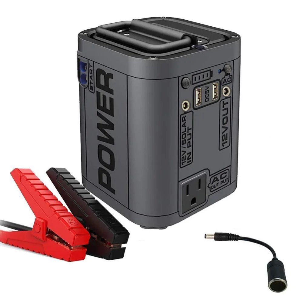 

12V Car jump starter Portable Car Power Bank Mini Power Station With 110V 220V AC Output