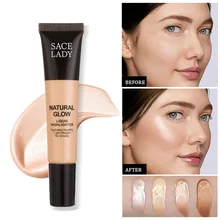 1PC Face Professional Makeup Highlighter Shimmer Iluminador Gold Liquid Highlight Bronzer Contour Cosmetics