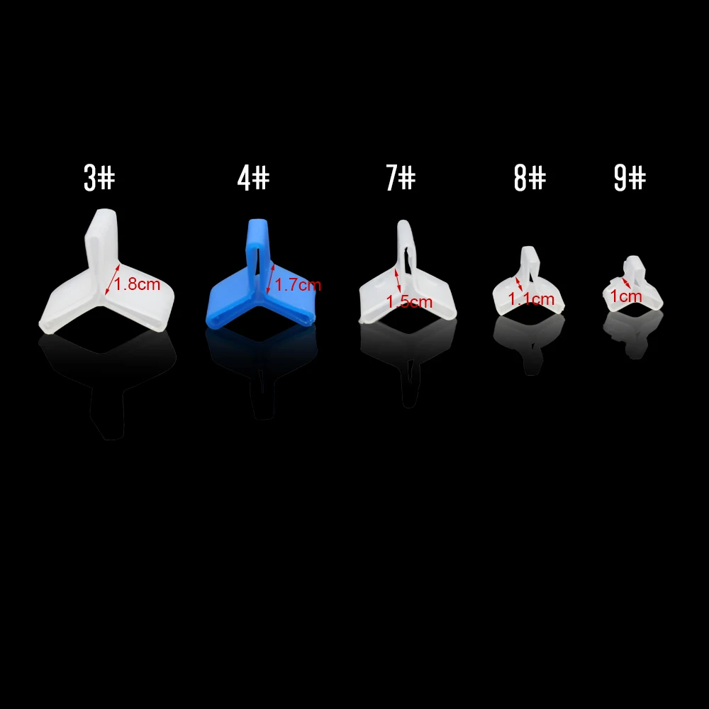 Hyaena 5 шт. размер 3 #4 #7 #8 #9 # тройная рыбалка искусственная белая синяя пластиковая