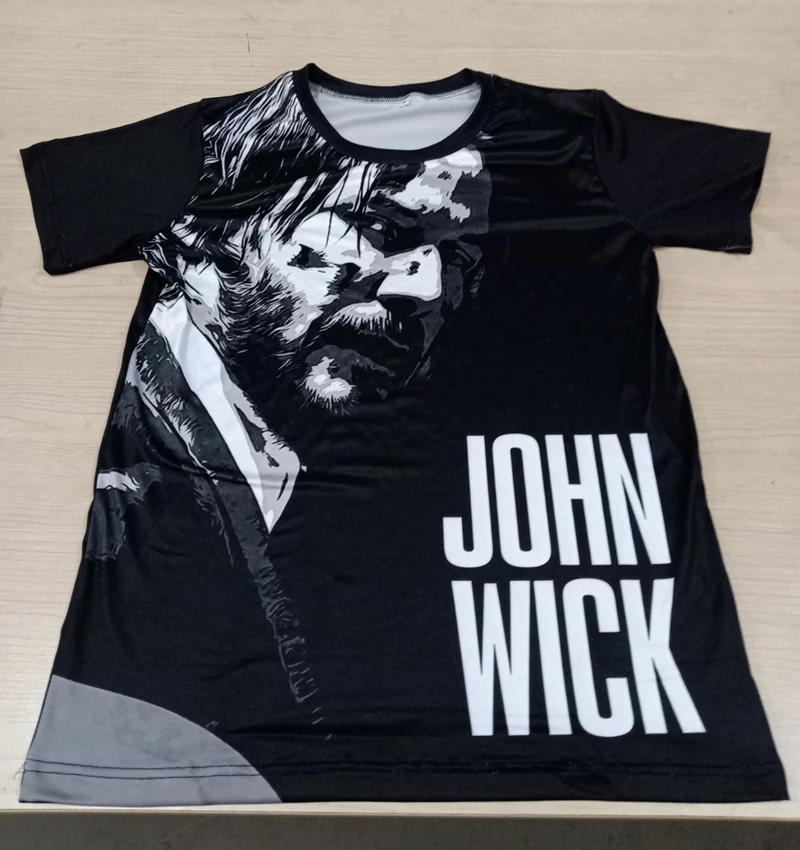 Cloudstyle, летняя футболка с 3D принтом, Джон уик, Мужская футболка с коротким рукавом, Keanu Reeves, крутая футболка с фильмом, Мужская Уличная одежда, 5XL