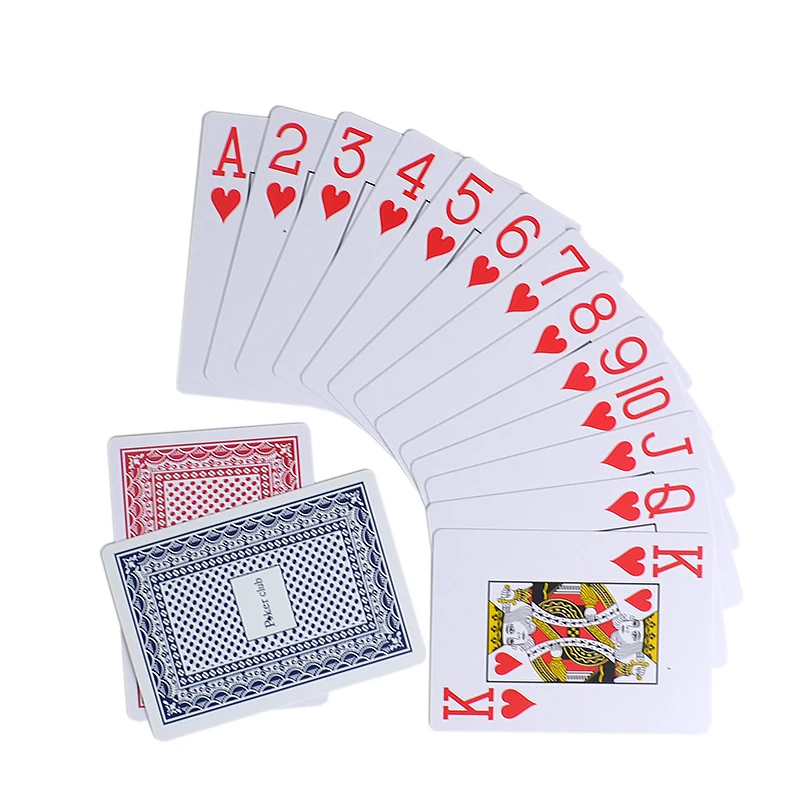 Техасский Холдем покер пластиковые скрабы противоскользящие широкие карты Baccarat черный Джек ПВХ маленький шрифт покер