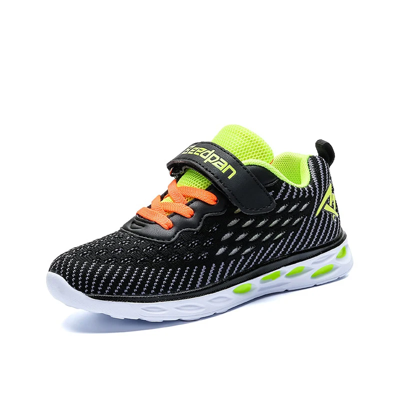 

Boy Autumn Sneaker 2018 Fashion Children Running Sport Shoes For Girls Breathable Anti-slippery Kids Casual Shoes Red Blue Black