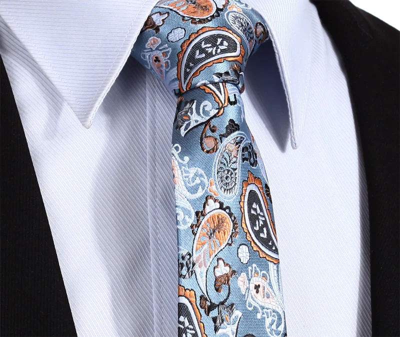  TP810N7 Orange Grey Paisley 2.75