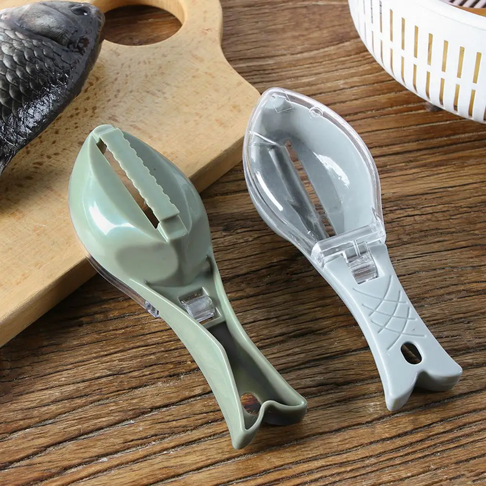 

Fish Scale Quickly Remove Fish Lin Cleansing Peeler Household Portable Scraper And Knife Thick Plastic With Cover Fish cleaning