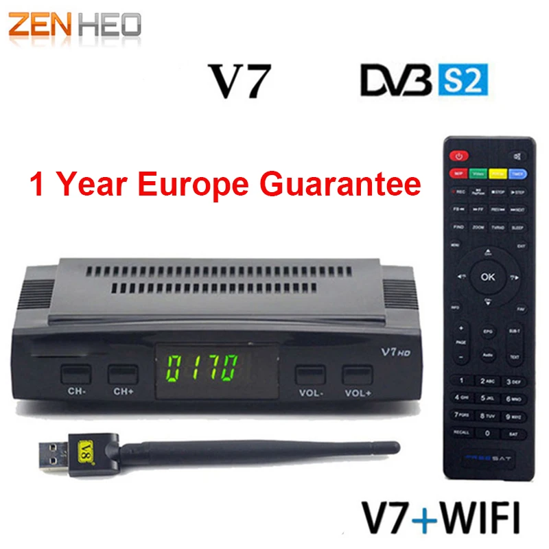 ZENHEO 1 Year Server V7 Satellite Receiver Decoder + Usb