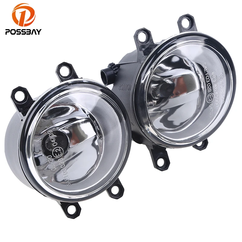 POSSBAY Fog Lights 12V 55W H11 Halogen Bulbs font b Lamp b font Amber for Toyota