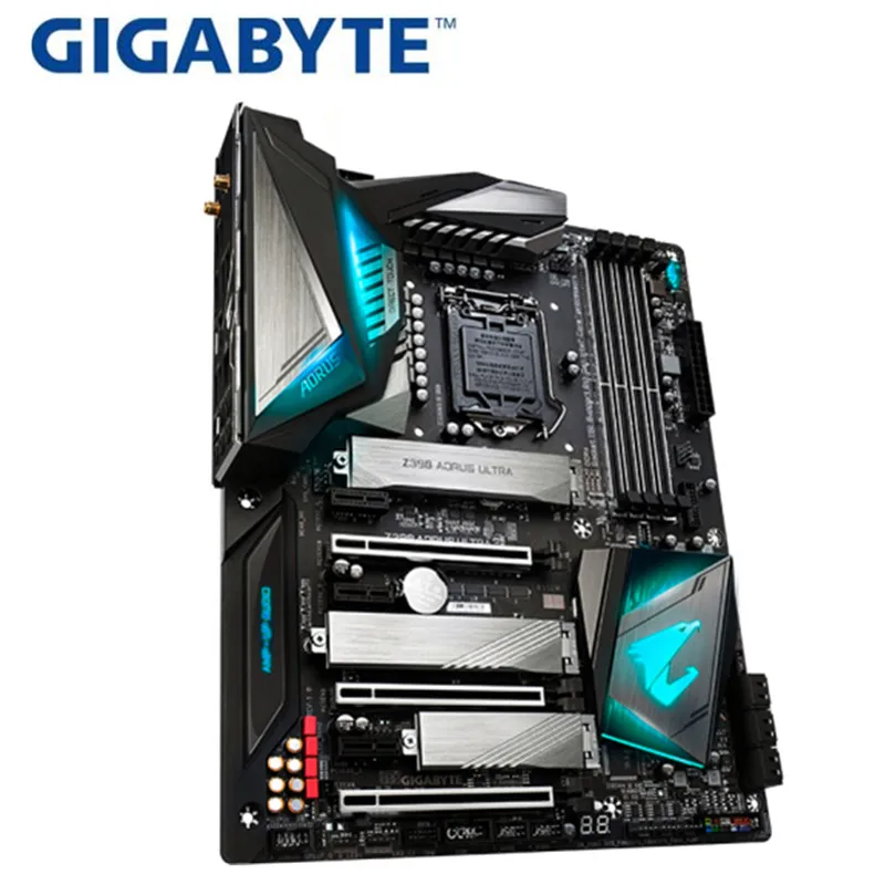 Для Gigabyte Z390 AORUS ультра оригинальная новая материнская плата DDR4 электронная Спортивная игровая материнская плата для компьютера разгон RGB плата