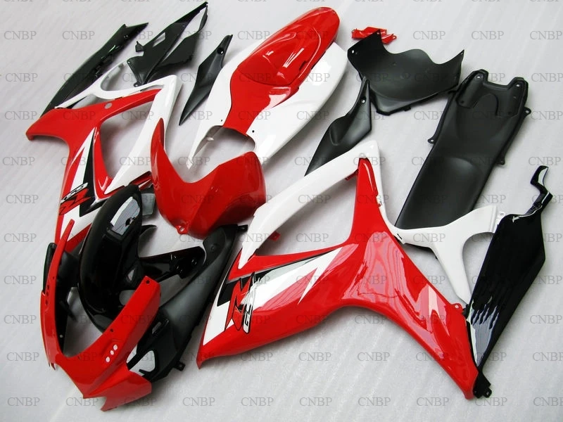 GSXR750 2006 2007 K6 обтекатель Наборы для Suzuki GSXR600 Обтекатели GSX R600 06 красные черные 4