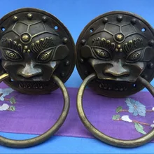 Латунная дверная ручка старый Западный 2 шт./партия