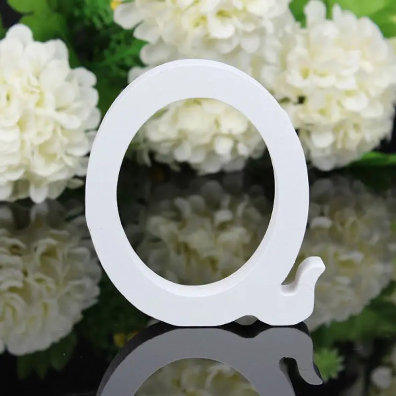 

8cm Letter Q Wooden Freestanding Letters Alphabet Wedding Party Home Decorations