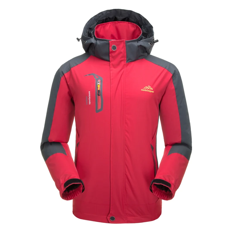 

Men Camping Hiking Climbing Coat Skiing Mountain Fishing Waterproof Windstopper Cycling Softshell Fleece Warm Outdoor Men Jacket