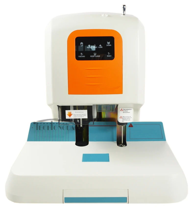 

Auto Financial Binding Machine with Touching Panel Human Voice Rivet Tube