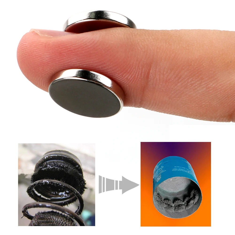 

LEEPEE For Iron Body Car Engine Oil Filter Magnet Fuel Engine Saver Strong Adsorption