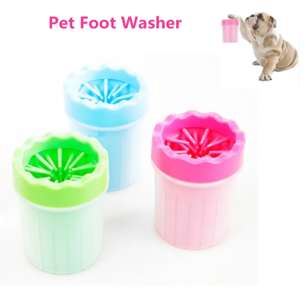 A28 New design Pet Foot Washer Cup Dog Foot Wash Tools Soft Gentle