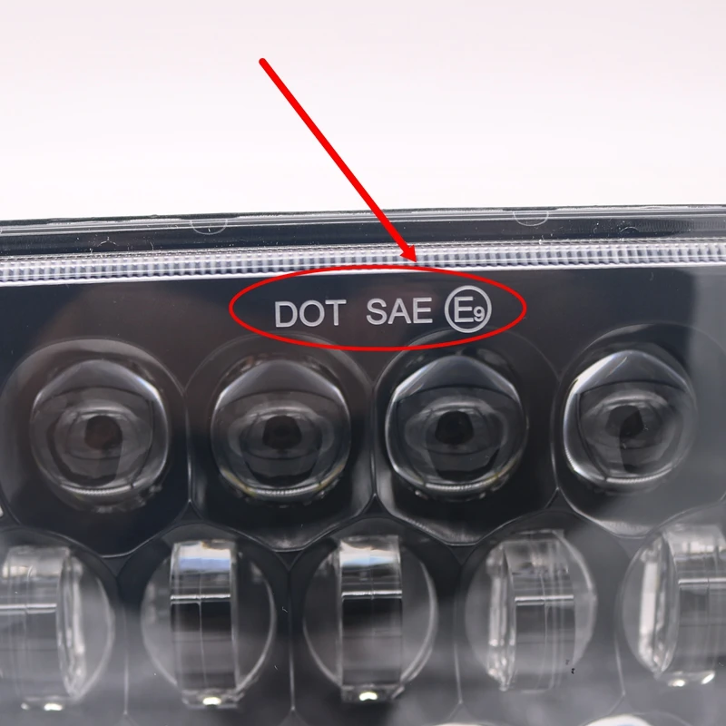 

5x7" Auto DRL Led headlamp 5x7 Inch led truck headlight 6x7" high low beam Square led headlight with DOT E9 For Jeep Cherokee XJ
