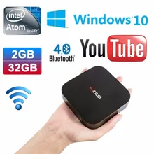 Guleek W8 Мини-ПК Windows10 Intel Bay Trail CR Z3735F Quad Core 2 г 32 г 1080 P Wi-Fi Smart Android ТВ коробка