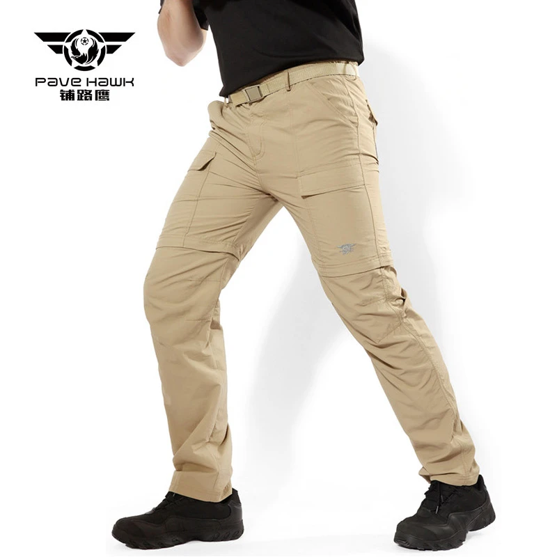 Men/'s Outdoor Quick-Dry Stretchy Waterproof Hiking Pockets Trousers Cargo Pants